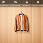 Men's PU Leather Bomber Jacket