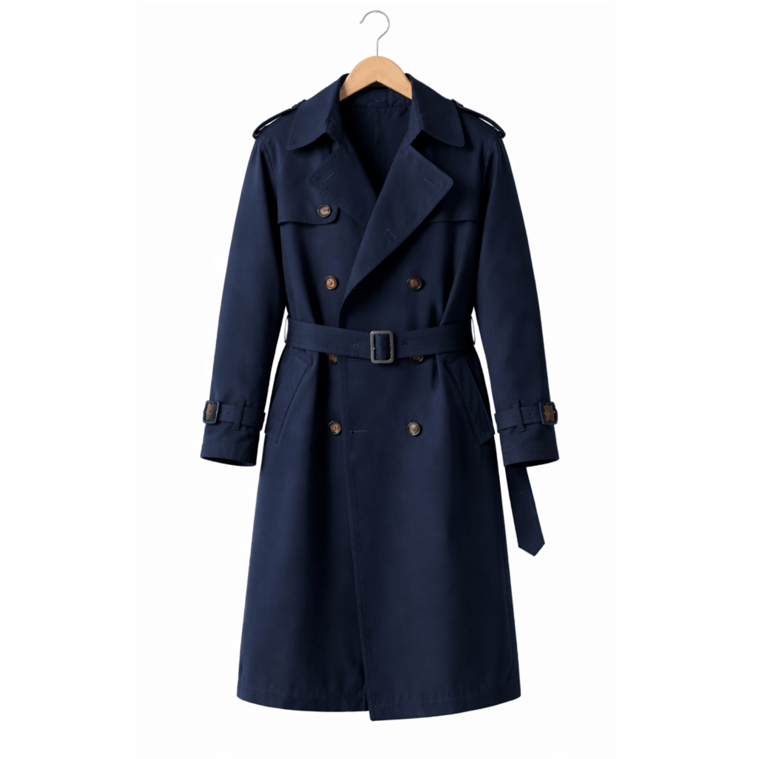 Men's Double-Breasted Trench Coat