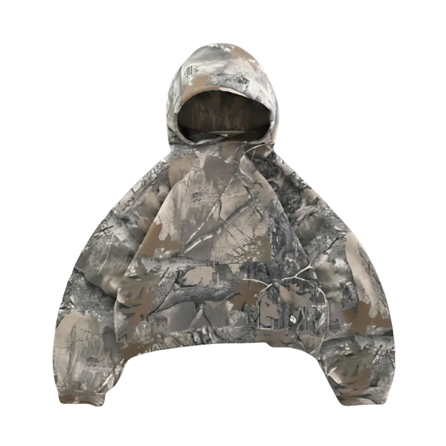 Oversize-Hoodie mit Camouflage-Muster